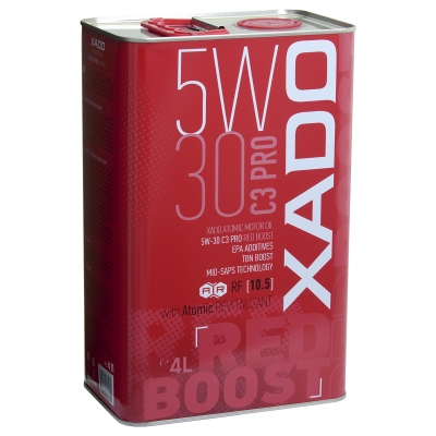 Моторна олива XADO Atomic Oil 5W-30 C3 Pro RED BOOST (ж/б 4 л)
